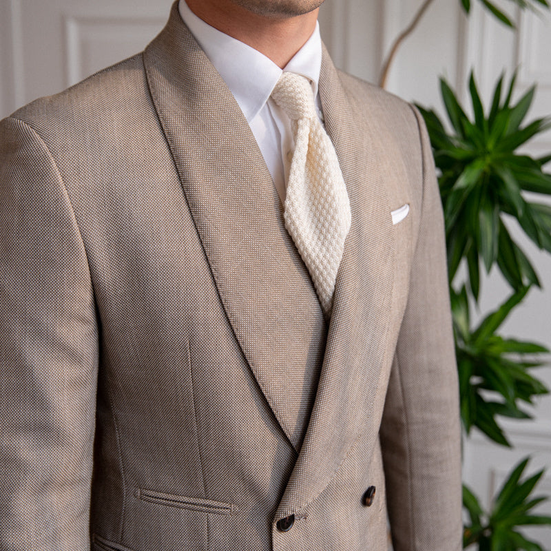 Double-breasted Tuxedo Suit Jacket For Men - ANIBEY
