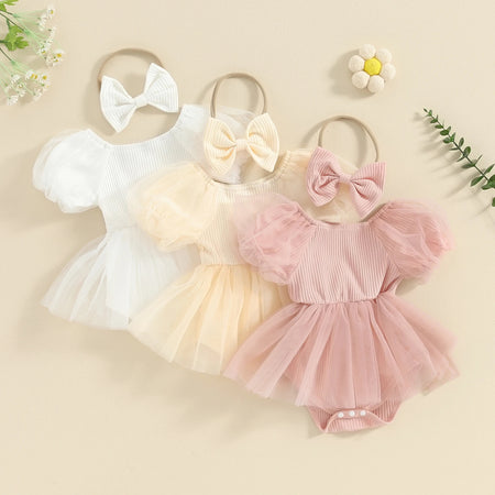 Baby Girl Summer Pure Cotton Princess Dress - ANIBEY