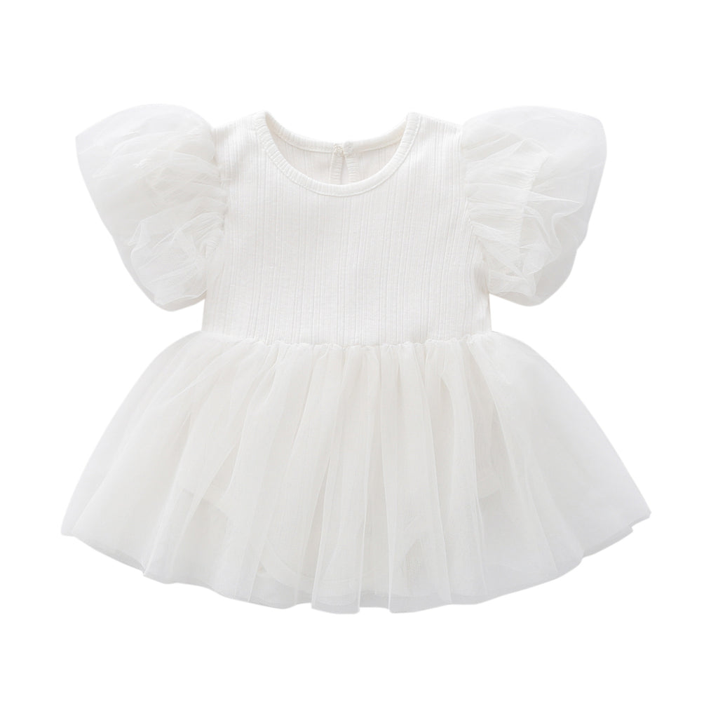 Baby Girl Summer Pure Cotton Princess Dress - ANIBEY