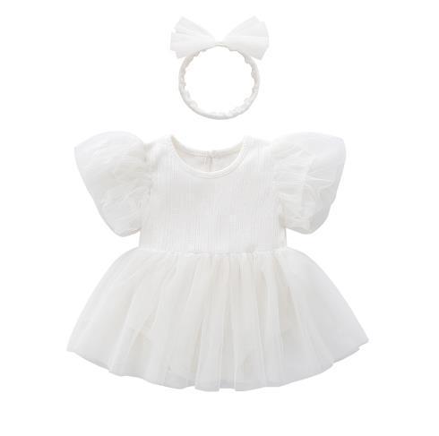 Baby Girl Summer Pure Cotton Princess Dress - ANIBEY