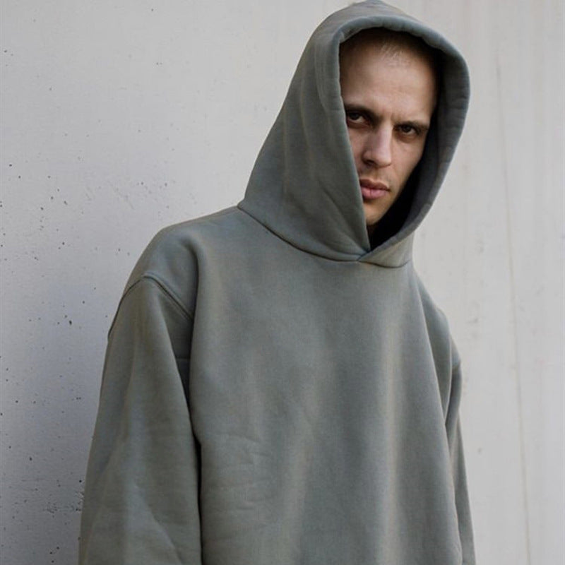 Classic Solid Color Fleece Hoodies for Men - ANIBEY