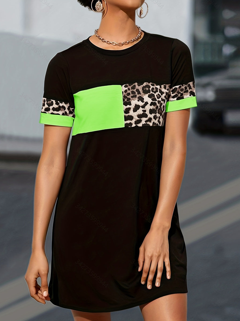 Animal Leopard Print Zebra Striped Printed Dress - ANIBEY
