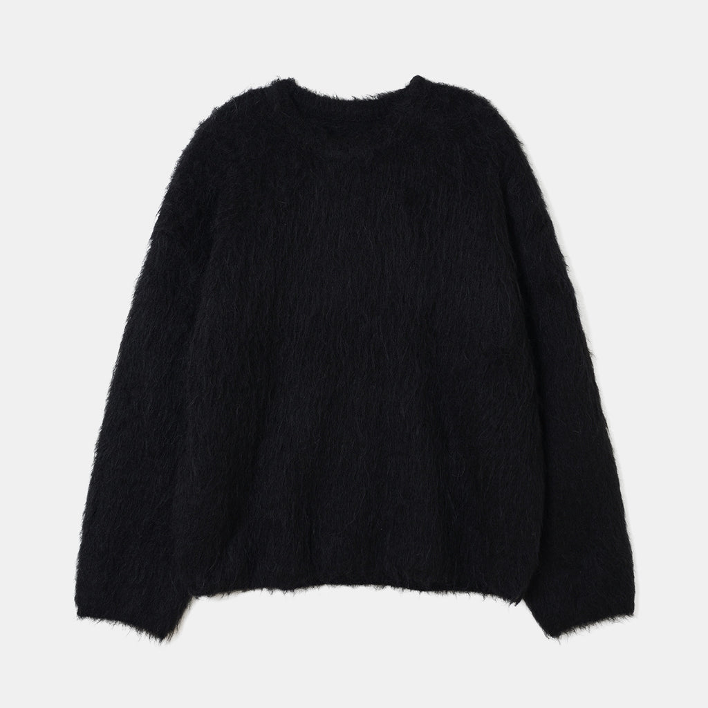 High-end Niche Alpaca Round Neck Wool Sweater - ANIBEY