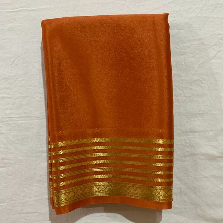 Semi-Mysore silk sarees {CHIIFON SAREE ) - ANIBEY