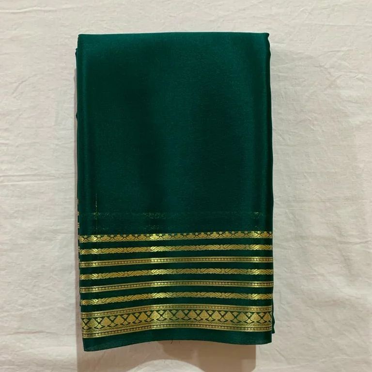 Semi-Mysore silk sarees {CHIIFON SAREE ) - ANIBEY